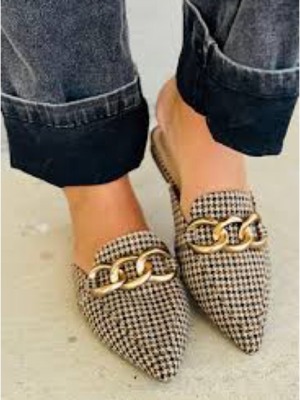 Corkys Playin for Keeps Houndstooth Flats
